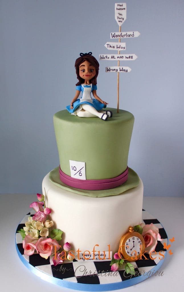 Alice and wonderland cake