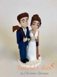 Traditonal Bride & Groom With Hockey Sticks 3 2