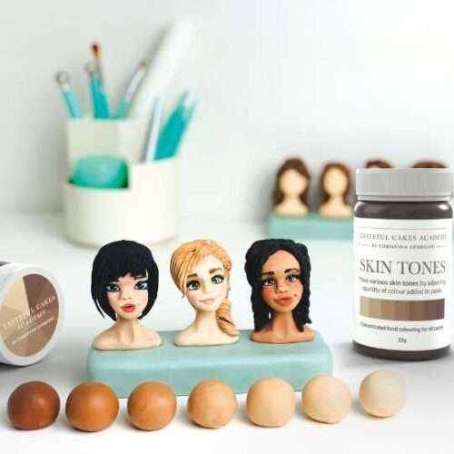 Skin tone edible paste colour