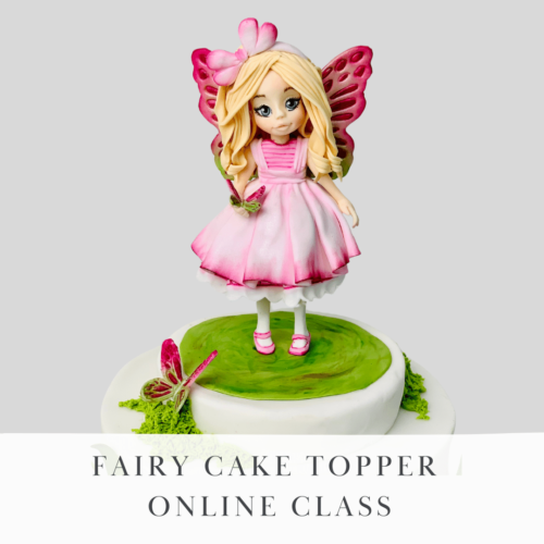 fondant figure tutorial of a complete cute fondant fairy