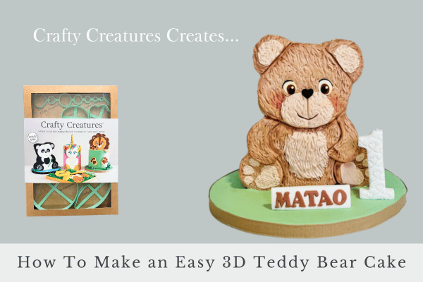 teddy bear cake topper fondant bear