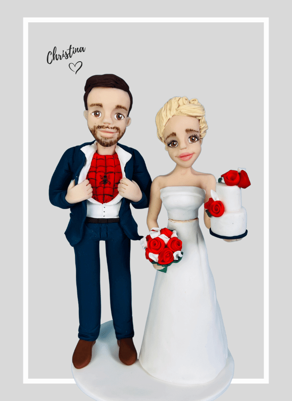 fun cake topper for wedding cake