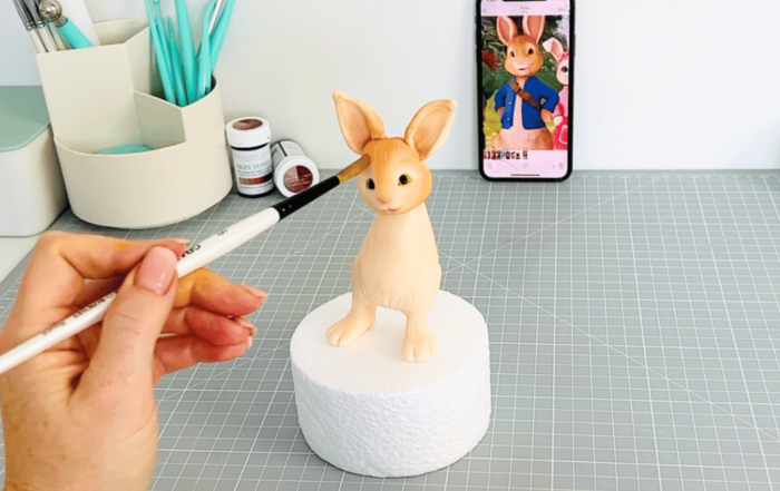 Step-by-step fondant Peter Rabbit tutorial