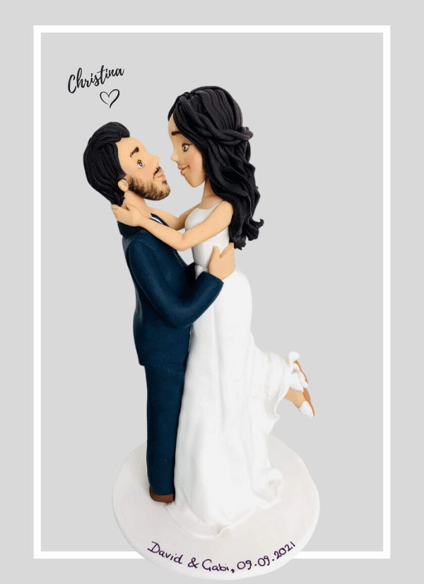 loving cake topper for wedding cake