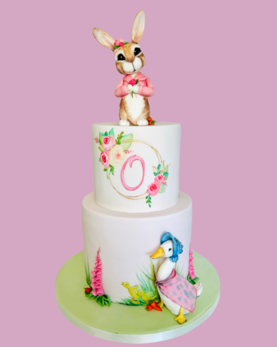 Variety of Peter Rabbit cake ideas for children's parties