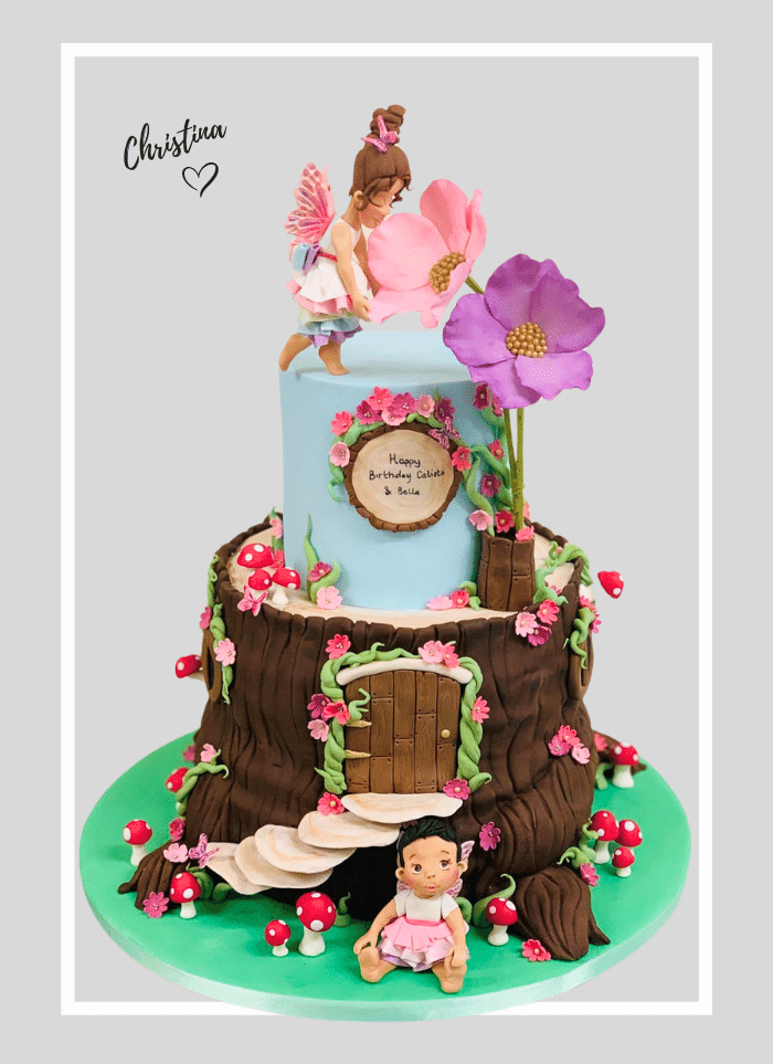 Fariy edible cake topper for birthday cake