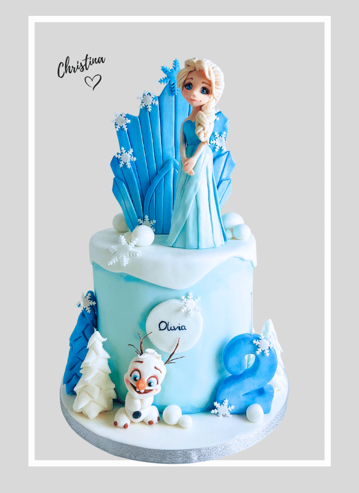 Frozen birthday cake ideas and decoration near me