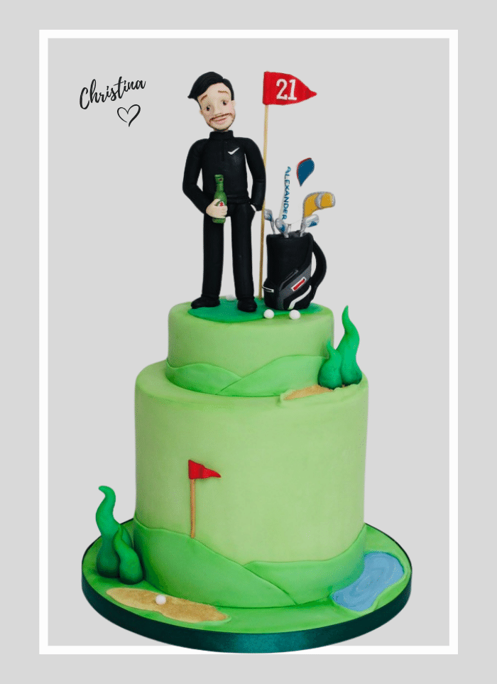 21st and 30th Birthday Cake Ideas for him golf birthday cake near me