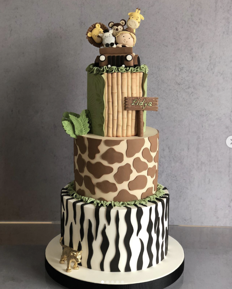 animal print cake designs birthday