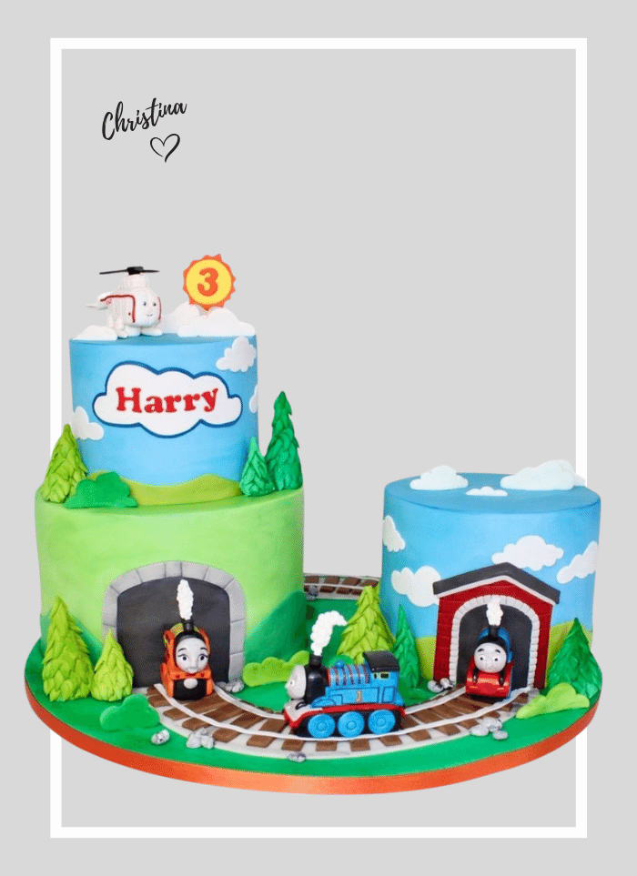 Thomas and friends birthday cake- boys 3rd bithday cake ideas