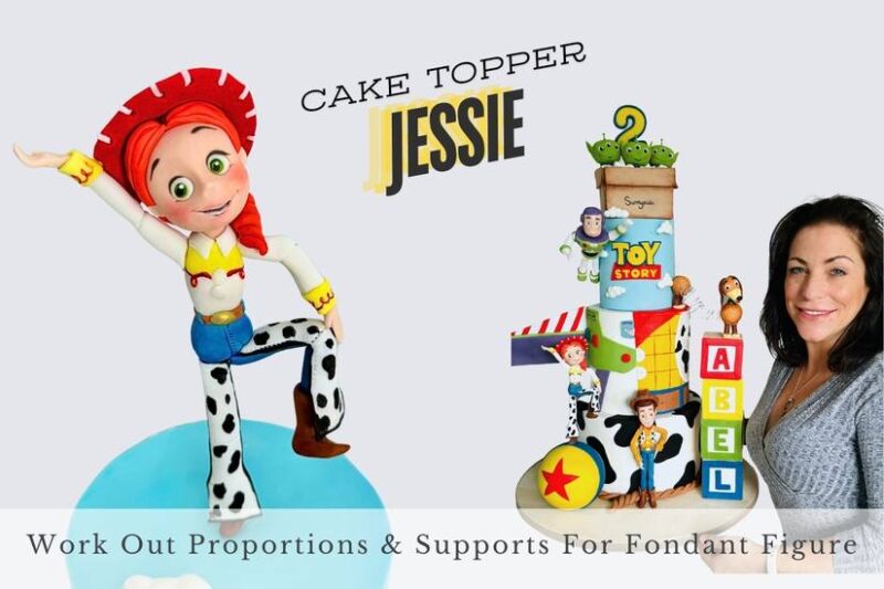 how to make toy story fondanct jessie cake topper